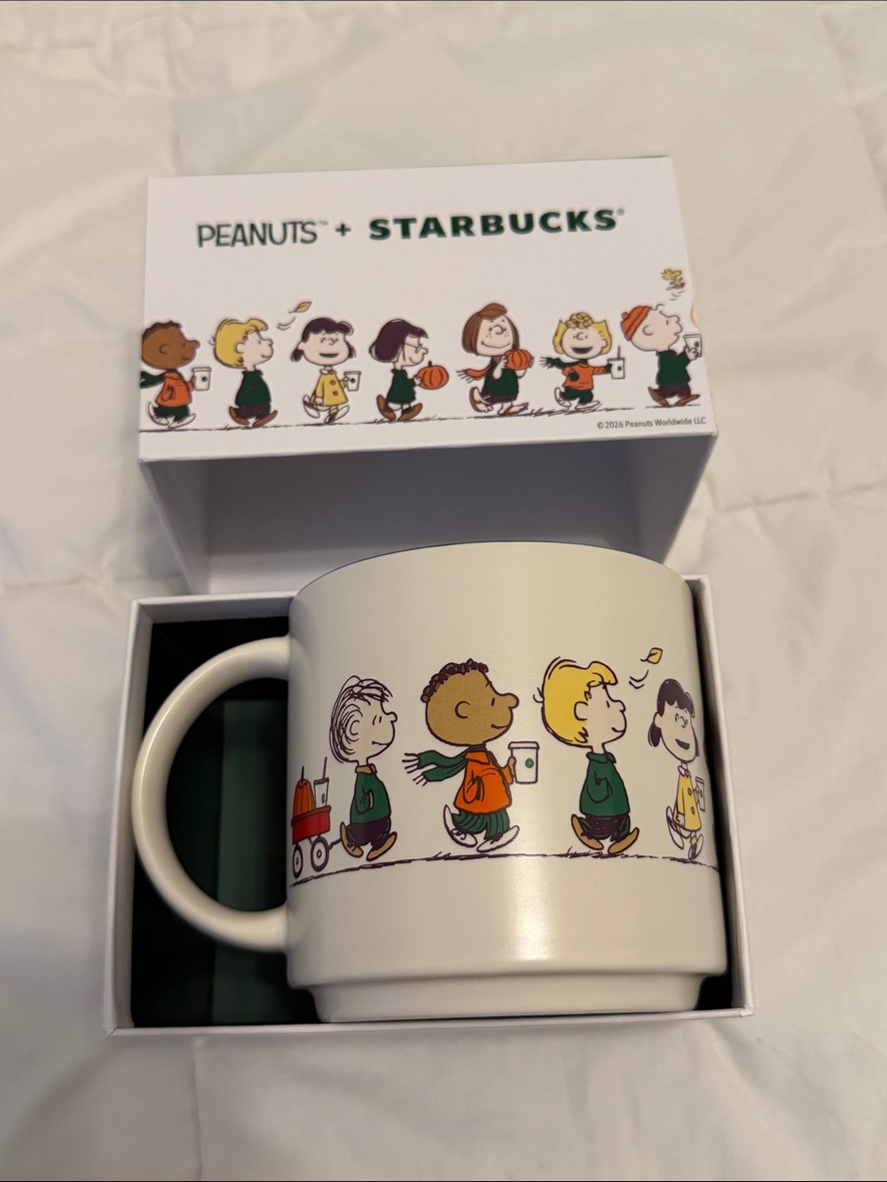 Peanuts x Starbucks Snoopy White Ceramic Mug - Picture 2 of 3